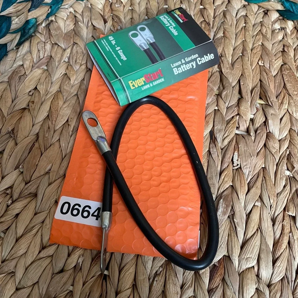 ✅ EverStart Lawn & Garden Battery Cable 49 in. 6 Gauge LG49-6-77 Black #️⃣0664
